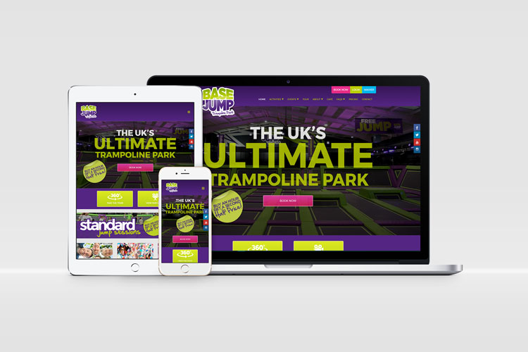 Trampoline Park Website Design