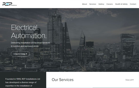 REP Installations - Website Design Essex Portfolio